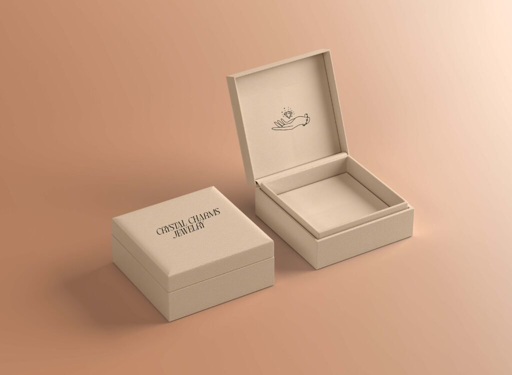 free jewelry box mockup